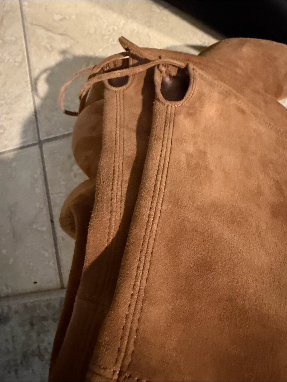Stuart Weitzman Tieland Suede Over-The-Knee Boots - Walnut Brown - Size 7.5 US - Picture 10 of 12